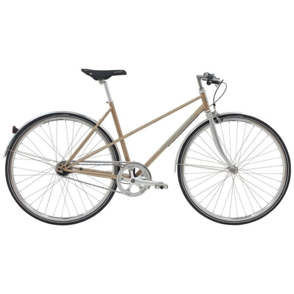 Centurion Helium Dame 53 cm – 7 Gear Nexus – Fodbremse – Blank Creme/Sølv