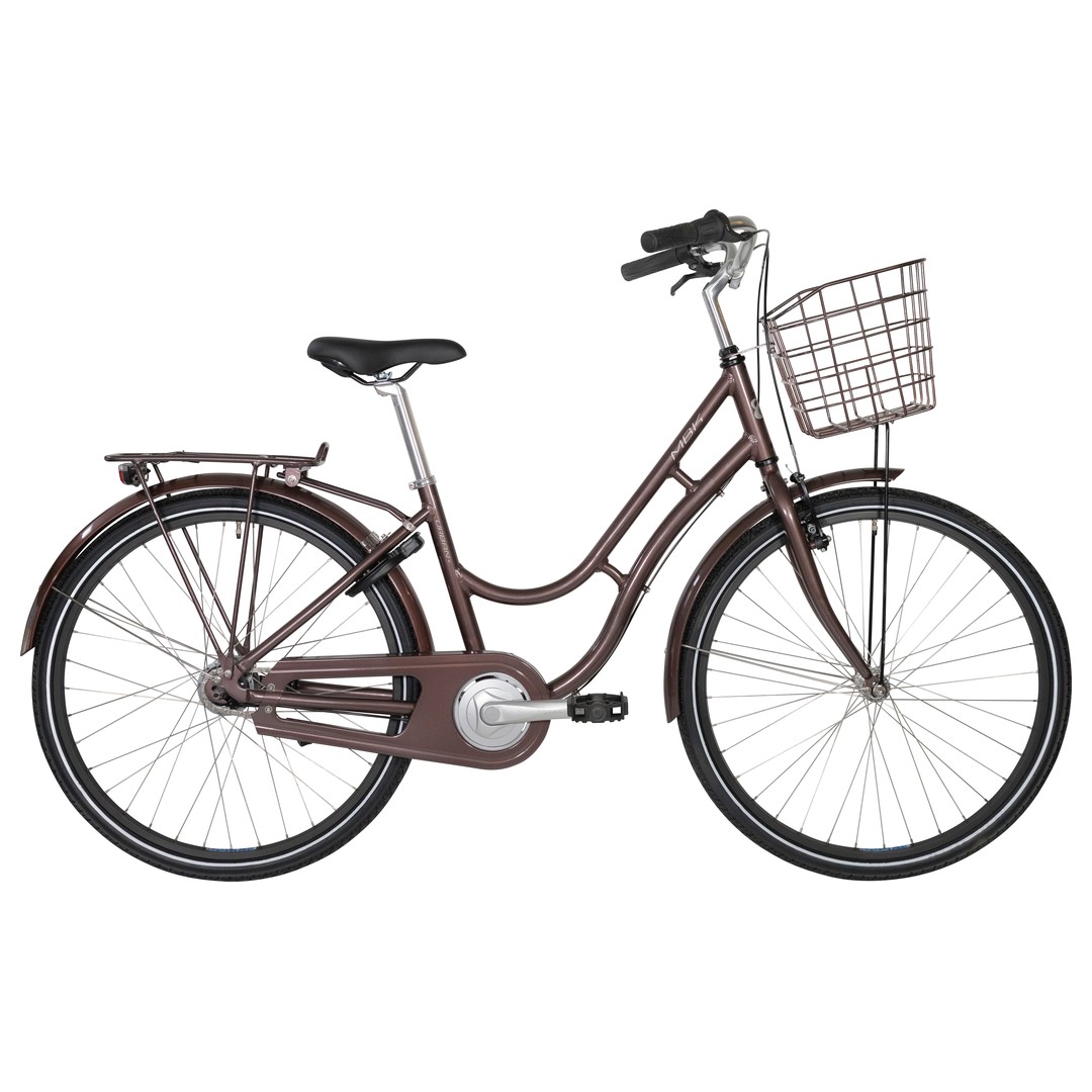 MBK Basic Urban+ Pige 7 Gear Shimano Nexus blank lilla