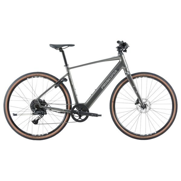 Principia E-Gravel H20 Herre 1x10sp mat grå inkl. batt.
